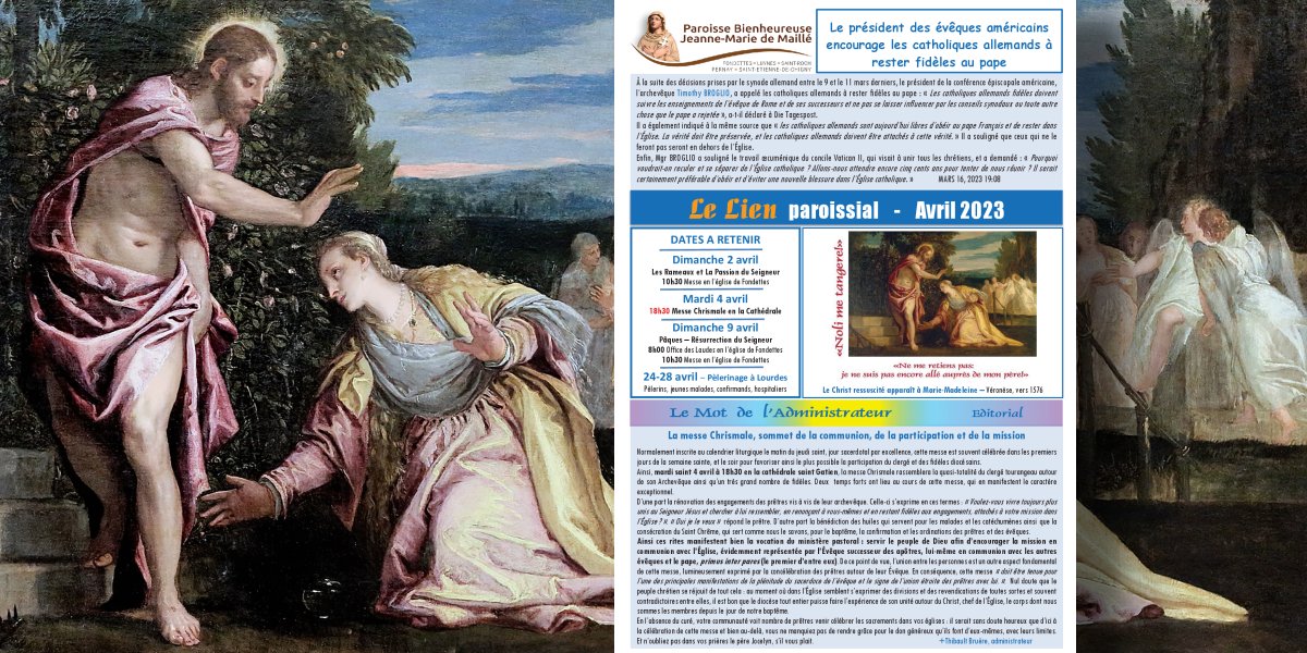 Lien paroissial - avril 2023